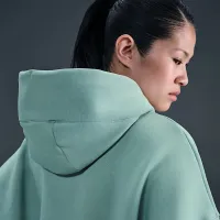 Nike Sportswear Phoenix Fleece женская Over-оверсайз Pullover Толстовка с капюшоном цвет зеленый