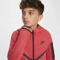 Nike Sportswear Tech Fleece Big дитячі Full-Zip Толстовка з капюшоном колір червоний