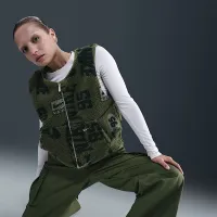 Nike Sportswear женская High-Pile Fleece Vest цвет зеленый