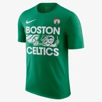 Boston Celtics Courtside мужские Nike NBA футболка цвет зеленый