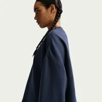 Nike 24.7 ImpossiblySoft женская Dri-FIT оверсайз Crew-Neck Top синий