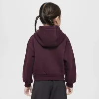 Nike Sportswear Club Little дитячі Fleece Boxy Graphic Pullover Толстовка з капюшоном колір червоний