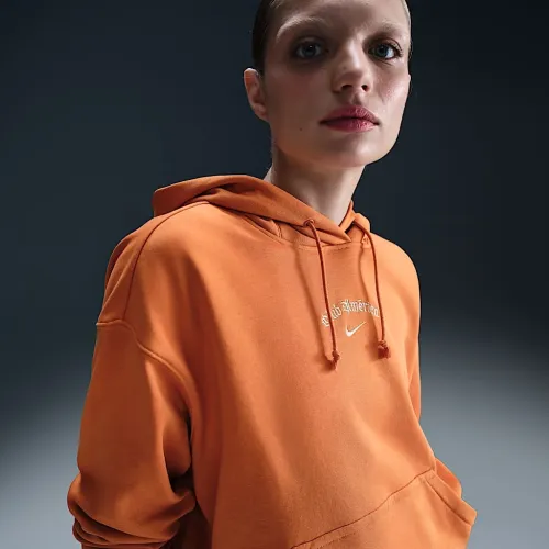 Club Америка Phoenix Fleece Special Edition жіноча Nike Soccer оверсайз Pullover Толстовка з капюшоном Orange