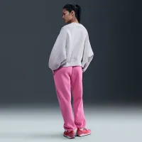 Nike Sportswear Phoenix Fleece жіноча Over-оверсайз Crew-Neck світшот колір коричневий