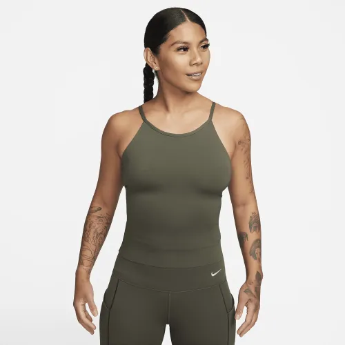 Nike Zenvy женская Dri-FIT Tank Top цвет зеленый