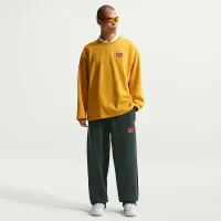 Nike Solo Swoosh мужские Fleece Open-Hem Pants цвет зеленый