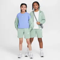 Nike Sportswear Club Fleece Big дитячі French Terry шорти колір зелений