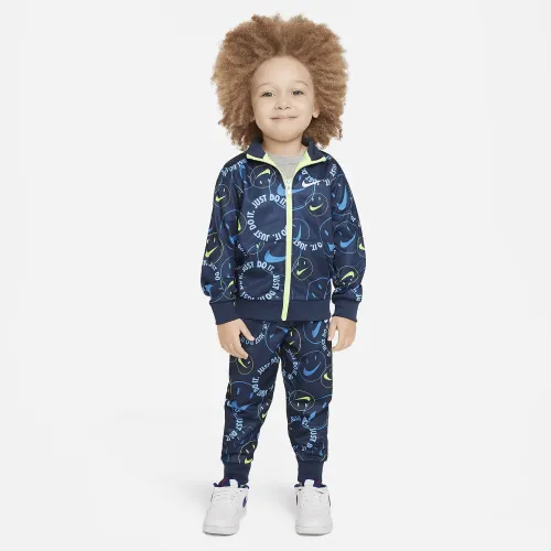 Nike Smiley Swoosh Printed Tricot набор Toddler Tracksuit синий