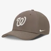 Washington Nationals Rise мужские Nike Dri-FIT MLB Adjustable Hat цвет коричневый