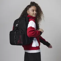 Nike Air Jordan Big детские рюкзак (18L) and Lunch сумка (3L) цвет черный