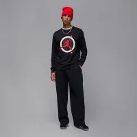 Nike Jordan Flight Club чоловічі Long-Sleeve футболка колір чорний