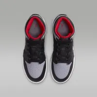 Nike Air Jordan 1 Mid Big детские Кроссовки цвет черный