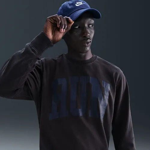 Nike Sportswear чоловічі French Terry Crew колір чорний