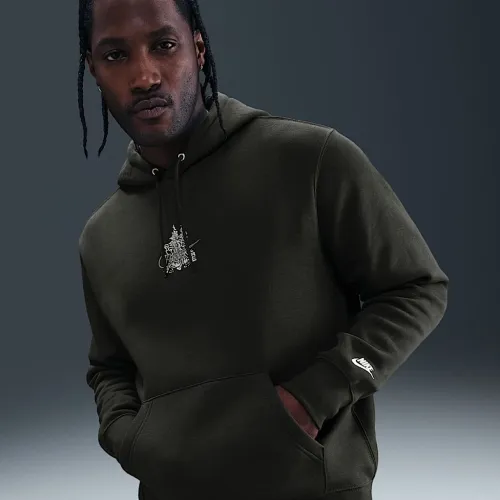 Nike Sportswear Club чоловічі Fleece Толстовка з капюшоном колір зелений
