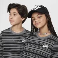 Nike SB Big дитячі Long-Sleeve Skate футболка колір чорний