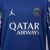 Nike Paris Saint-Germain 2024/25 Stadium Fourth Big дитячі Jordan Dri-FIT Soccer Replica Long-Sleeve Jersey блакитний