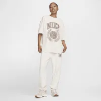 Nike Sportswear Essential жіноча оверсайз футболка колір коричневий