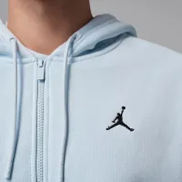 Nike Jordan Brooklyn Fleece мужские оверсайз Full-Zip Толстовка с капюшоном синий