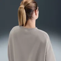 Nike Sportswear Phoenix Fleece женская оверсайз Crew-Neck свитшот цвет серый