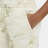 Nike Sportswear Club Fleece Big детские French Terry шорты цвет зеленый