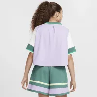 Nike Sportswear Girls' Crop Top цвет фиолетовый