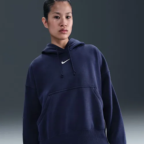 Nike Sportswear Phoenix Fleece женская Over-оверсайз Pullover Толстовка с капюшоном синий