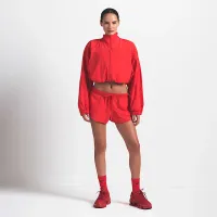 NikeSKIMS Woven Nylon жіноча Crop Куртка колір червоний