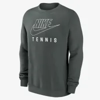 Nike Swoosh Club Fleece чоловічі Tennis Pullover Crew-Neck світшот колір зелений
