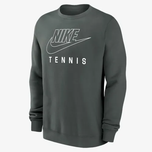 Nike Swoosh Club Fleece чоловічі Tennis Pullover Crew-Neck світшот колір зелений