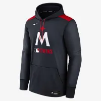Minnesota Twins Authentic Collection чоловічі Nike Therma MLB Pullover Толстовка з капюшоном блакитний