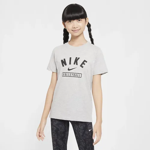 Nike Big дитячі волейбольні футболка колір сірий