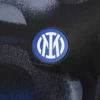 Inter Milan Academy Pro мужские Nike Dri-FIT Soccer Short-Sleeve Pre-Match Top цвет черный