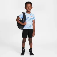 Nike Sportswear Toddler On the Move Printed Tee and French Terry шорты набор цвет черный