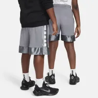 Nike Dri-FIT Elite 23 Big детские (для мальчиков) баскетбольные шорты (Extended Size) цвет серый