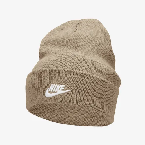 Nike Peak Tall Cuff Futura Beanie колір коричневий