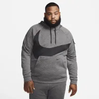 Nike Therma-FIT мужские Pullover Fitness Толстовка с капюшоном цвет серый
