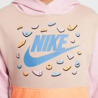 Nike Little детские 2-Piece Keep Climbing French Terry Pullover Толстовка с капюшоном набор Pink