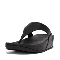 Japonki FitFlop Lulu Leather Toe-Post I88-001 - Чорні