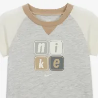 Nike Baby (0-9M) Short Romper цвет серый