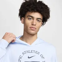 USA Restore чоловічі Nike Dri-FIT Yoga Lightweight Толстовка з капюшоном блакитний