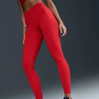 Nike One женская С высокой Талией Full-Length лосины цвет красный