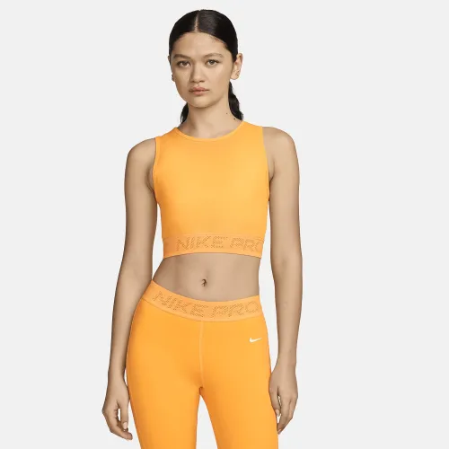 Nike Pro жіноча Mesh Tank Top Yellow