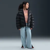 Nike Sportswear All Day Play Big дитячі Therma-FIT Loose-Fit Puffer Куртка колір чорний