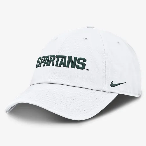 Michigan State Spartans Core Club Mascot Wordmark чоловічі Nike College Adjustable Hat колір білий