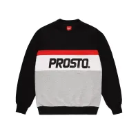 Кофта/футболка Prosto Klasyk Crewneck Edore KL222MSWE1062 - чорно-сіра
