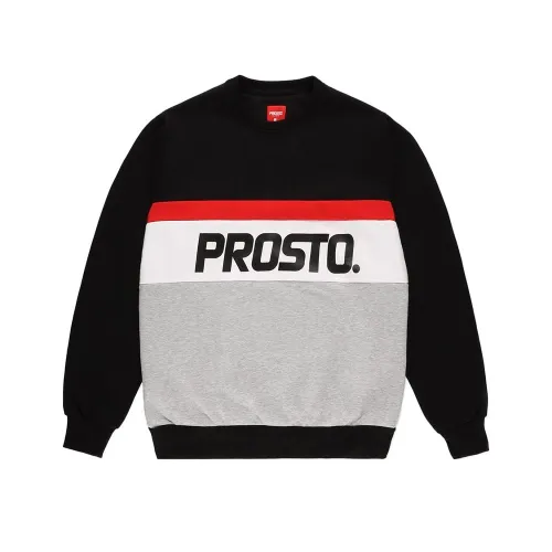 Кофта/футболка Prosto Klasyk Crewneck Edore KL222MSWE1062 - чорно-сіра