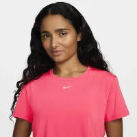 Nike One Classic жіноча Dri-FIT Short-Sleeve Cropped Top Pink