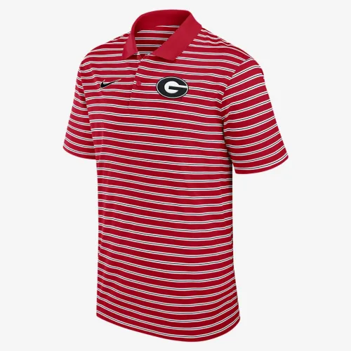 Georgia Bulldogs Primetime Victory Striped чоловічі Nike Dri-FIT College Polo колір червоний