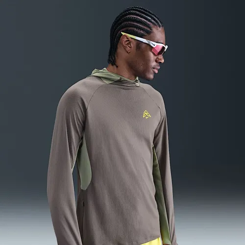 Nike чоловічі Dri-FIT UV Hooded Running Top колір сірий