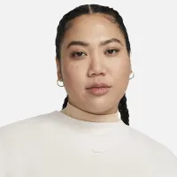 Nike Sportswear Phoenix Fleece женская оверсайз Crew-Neck свитшот (большие размеры) цвет коричневый